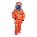 Kappler Zytron 500 Chemical Protection Suit with Anti-Fog Visor Large/X-Large Charcoal WPL922-LXL-CH